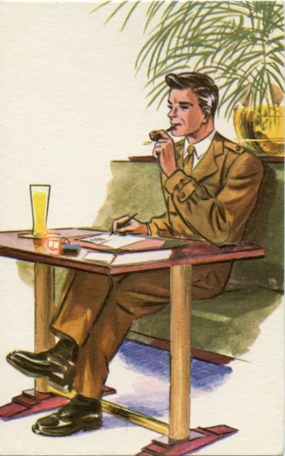 Cpa / Postcard / Humor / Satire / Fantasy Illustrator / Military