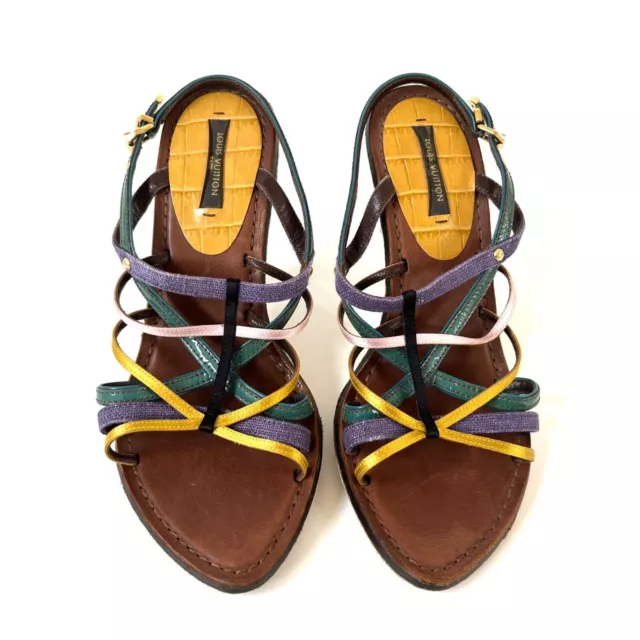 LOUIS VUITTON's Sandals multicolor about 23cm stiletto strap NO BOX USED