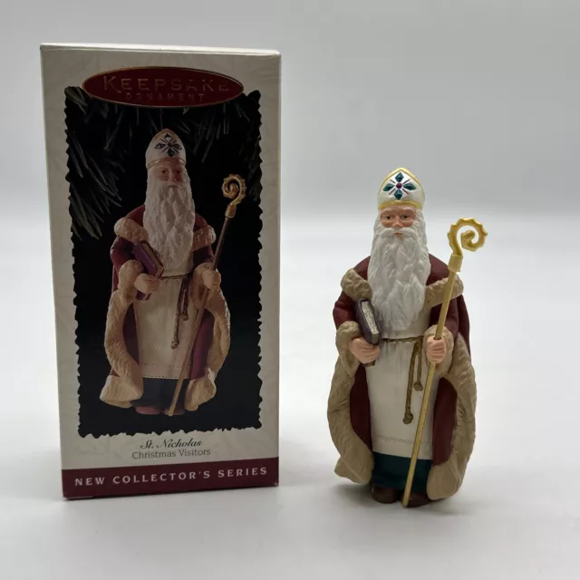 Hallmark Keepsake Ornament St. Nicholas #1 in Christmas Visitors Series 1995