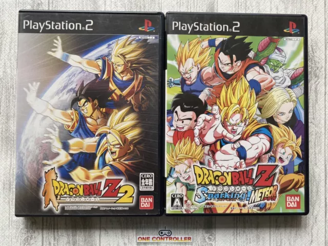 SONY PlayStation 2 PS2 DRAGON BALL Z 2 & Sparking Meteor set from Japan