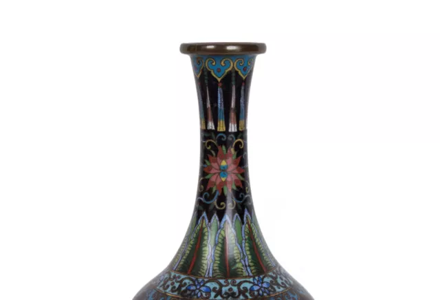 China 19./20. Jh. Emaille -  A Chinese Cloisonne Enamel Vase - Chinoise Cinese 2