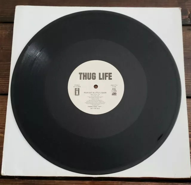 Thug Life "Pour Out A Little Liquor" Vinyl Single Record Album 1994 Promo 2PAC