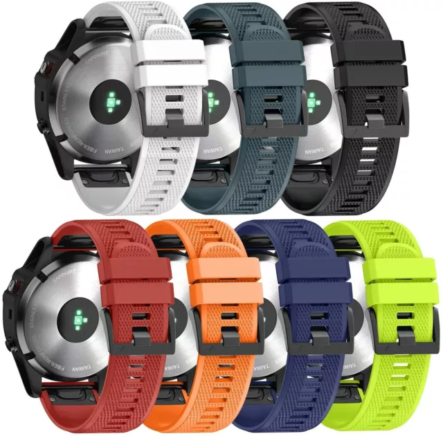 FOR GARMIN FENIX 5 5 Plus Strap Silicone Fitness Quick Release