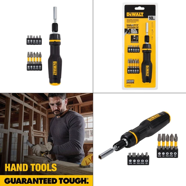 MAX FIT TELESCOPING Ratcheting Multibit Screwdriver Set (10piece