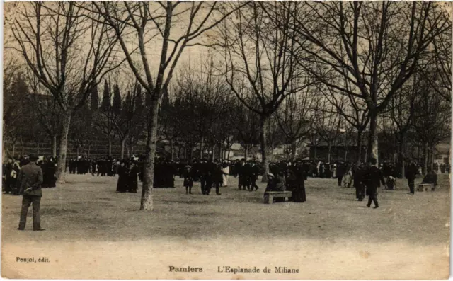 CPA PAMIERS L'Esplanade de Miliane Ariege (101560)