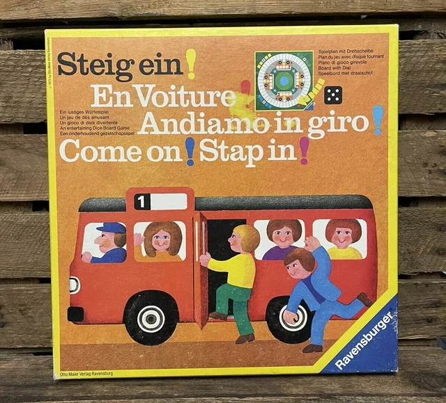 Steig ein - Ravensburger Spiel - 70er Jahre - Vintage Retro Seltenheit