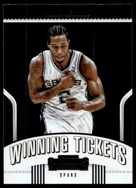 2018-19 Panini Contenders Winning Tickets Kawhi Leonard G59 San Antonio Spurs