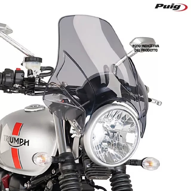 PUIG 4620H CUPOLINO PLUS FUME CHIARO per Triumph 1200 THRUXTON RS 2020-2024