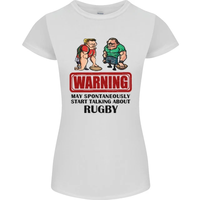 Maglietta da donna Rugby May Start Talking About Funny Beer Petite Cut