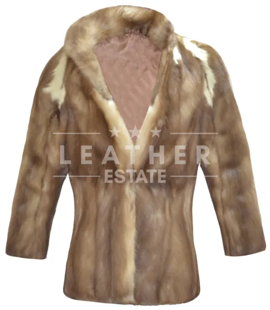 Women Sable Coat, Real Russian SABLE FUR Jacket, HIGH QUALITY