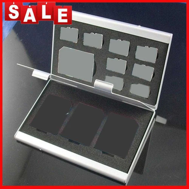 Organizador de portatarjetas de memoria accesorios soporte de contenedores para tarjetas de memoria SD TF