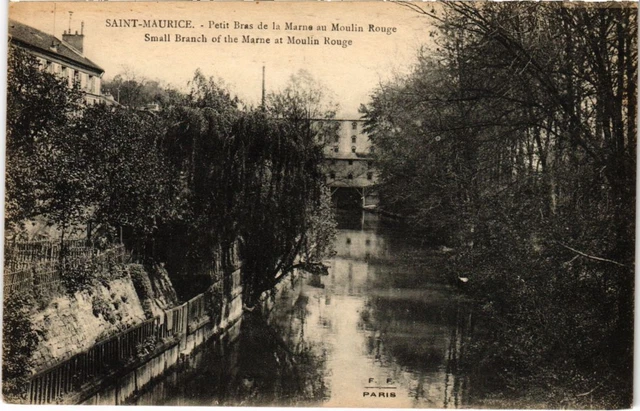 CPA AK St.Maurice Petit Bras de la Marne au Moulin Rouge FRANCE (1282958)