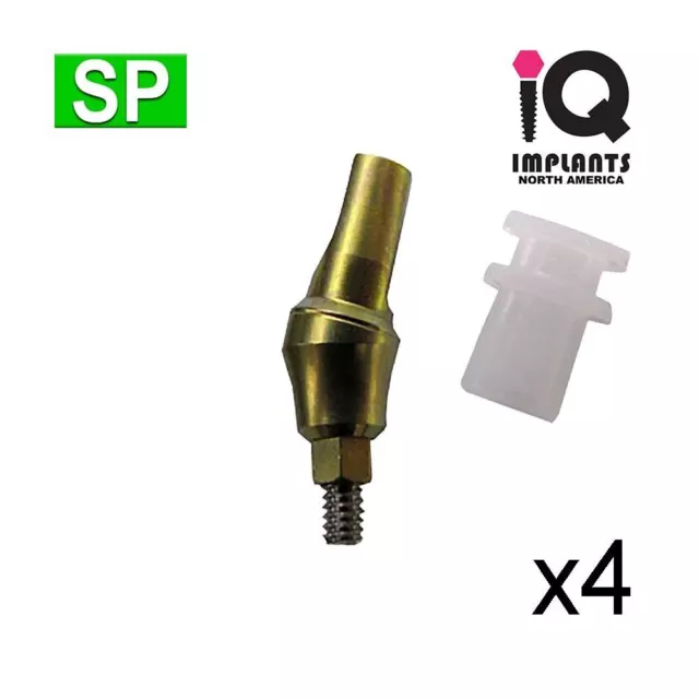 Iq USA Encliquetable Pont & Couronne Système 15º / 3mm / Transfert (4-Pk)