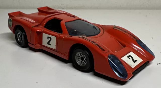 Politoys : Italy Ref M 21 Chevron Gt B 16 Red N°2 Diecast Car