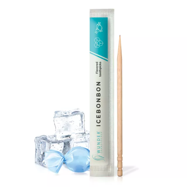 Palillo de dientes milagro con sabor - 100 palillos de dientes embalaje individual caramelo de hielo