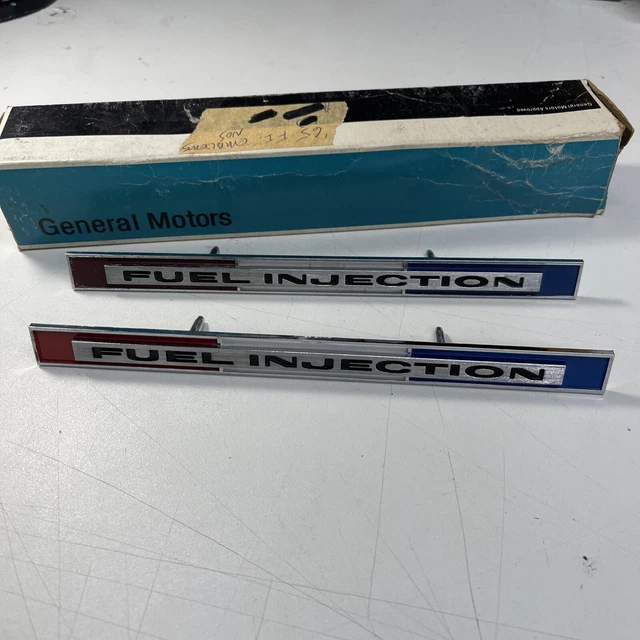 NOS GM￼ 1966 Corvette ￼Fuel injection Emblems 3857572