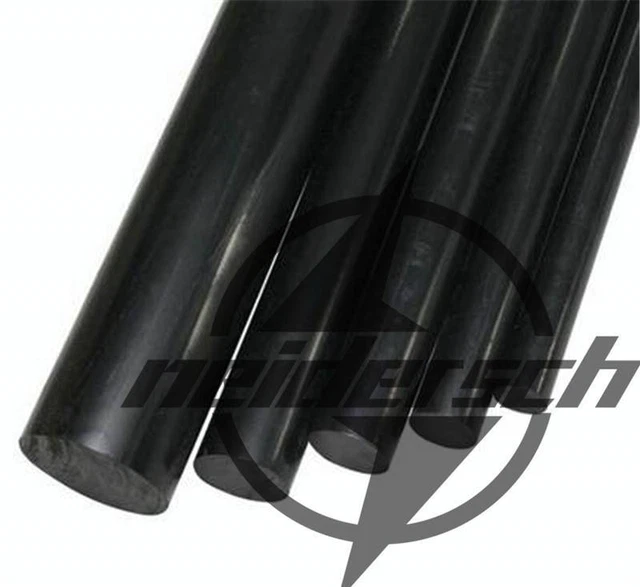 1pcs PA Plastic Round Rod Stick Nylon Polyamide 22mm x 250mm Black New