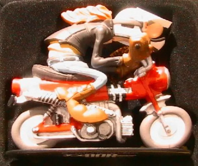 Figurine Joe Bar Team Jeremie Lapuree Bike Honda Dax 70 1/18 Moto Bd Resine