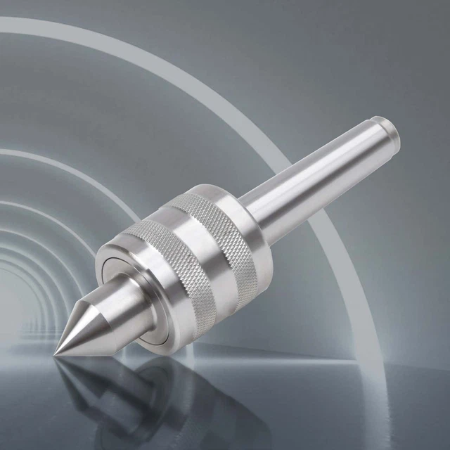 Triple Bearing MT2 Shank Live Revolving Center For Lathe Tailstock - M14 X 1 Thread, 5000 Max RPM - View #5