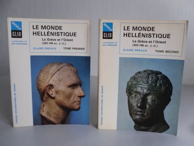 Le monde hellénistique Claire Préaux 2 tomes complet nouvelle Clio histoire