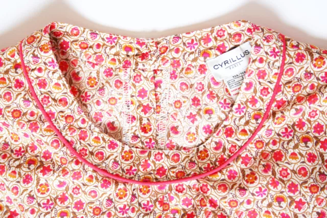 CYRILLUS  blouse en LIBERTY, NEUF 100% COTON chemisier chemise haut fille 12 ans