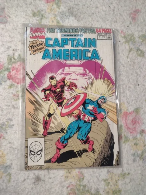 Captain America Annual #9 vs Iron Man Marvel Comics 1990 Terminus Factor Part 1