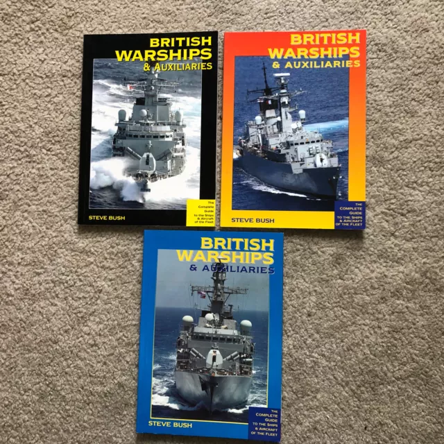 RN Navy Warships Auxiliaries Ships Fleet Aircraft International 3 Books