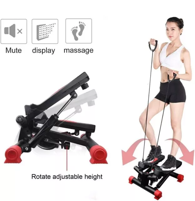 Mini Stepper Leg Arm Thigh Fitness Exercise Gym Aerobic Workout Machine Stepping 3