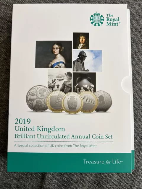 2019 Royal Mint UK Brilliant Uncirculated 13 coin Definitive coin collection