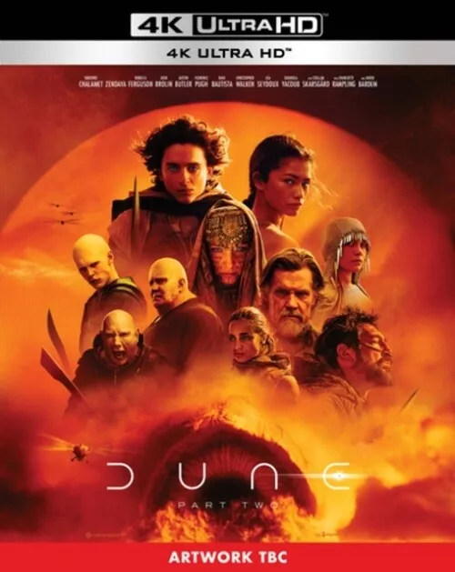 Dune 2 (Timothee Chalamet Rebecca Ferguson) Two 4K Ultra HD Region B Blu-ray