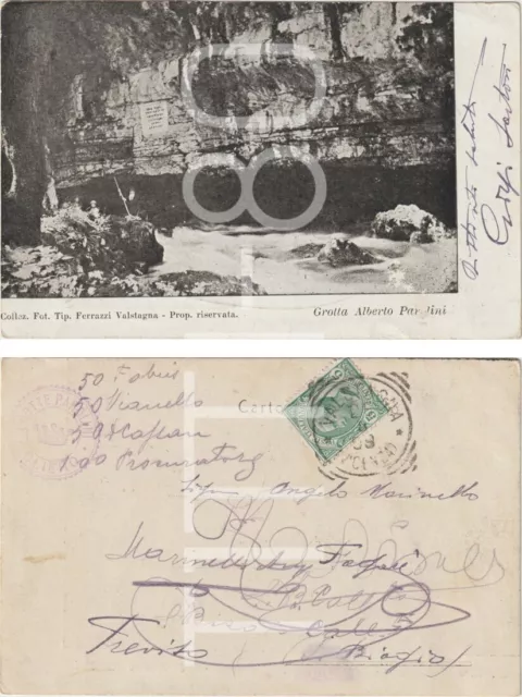 Grotta Alberto Parolini - Valstagna - Valbrenta (Vicenza) 1909