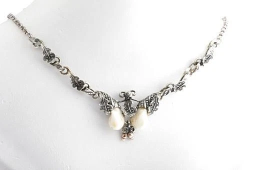 Trachten Collier 835 Silber Grandlschmuck Länge 38cm *