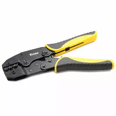 Ratcheting Adjustable Wire Terminal Crimpers Crimping Tool Color Coded 10-22 AWG