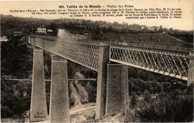 CPA SIOULE Valley - FADES Viaduct - The highest in Europe.... (222043)