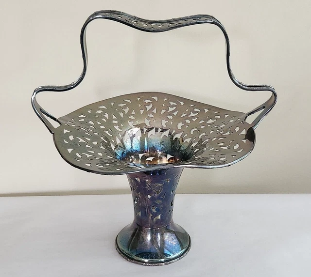 Antique Silverplate Brides Basket 1881 Rogers Canada