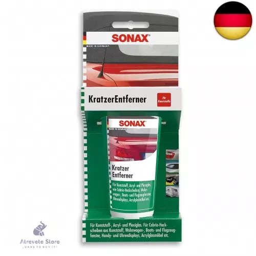 SONAX KratzerEntferner Kunststoff NanoPro (75 ml) zur Entfernung von Kratzern