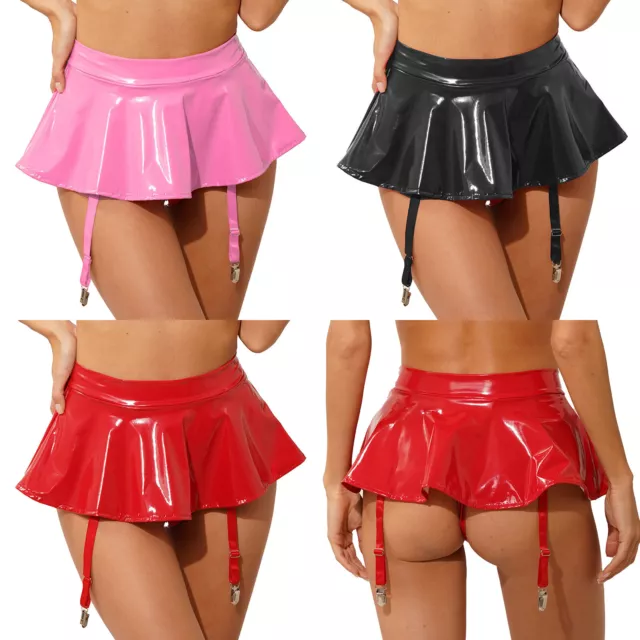 WOMEN BALLROOM DANCE Skirt Samba Chacha Mini Skater Skirts with