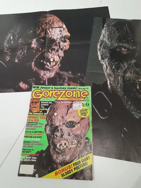 Vintage Gore Zone Issue 2 + 2 Jason,Friday 13th Part 7 Posters. Vintage Gore Zone Issue 2 + 2 Jason,Friday 13th Part 7 Posters.