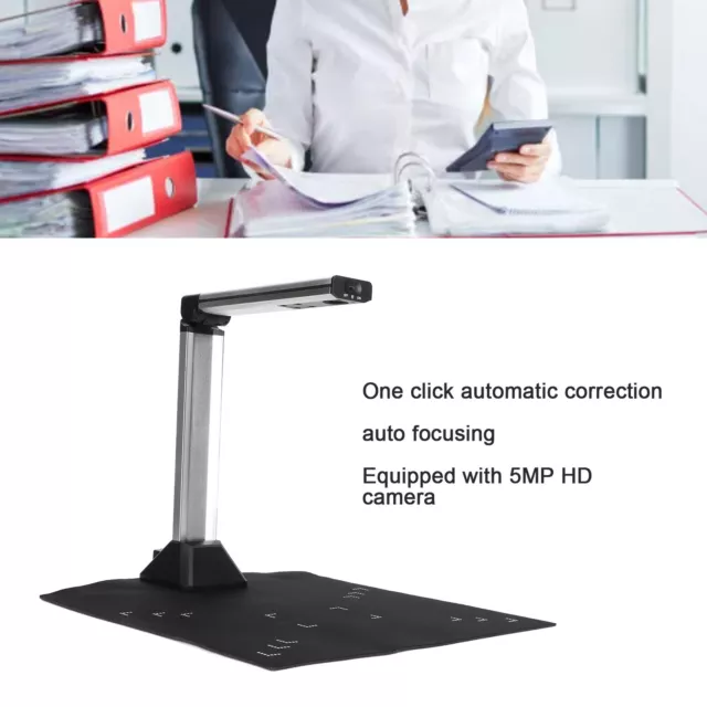 Document Camera A4 OCR Technology 5MP High Definition Auto Focusing USB Document