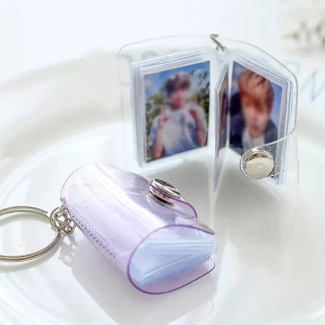 16 Pockets Photo Album for Mini Photo Sticker Card  Holder Portable Key-Chain 3