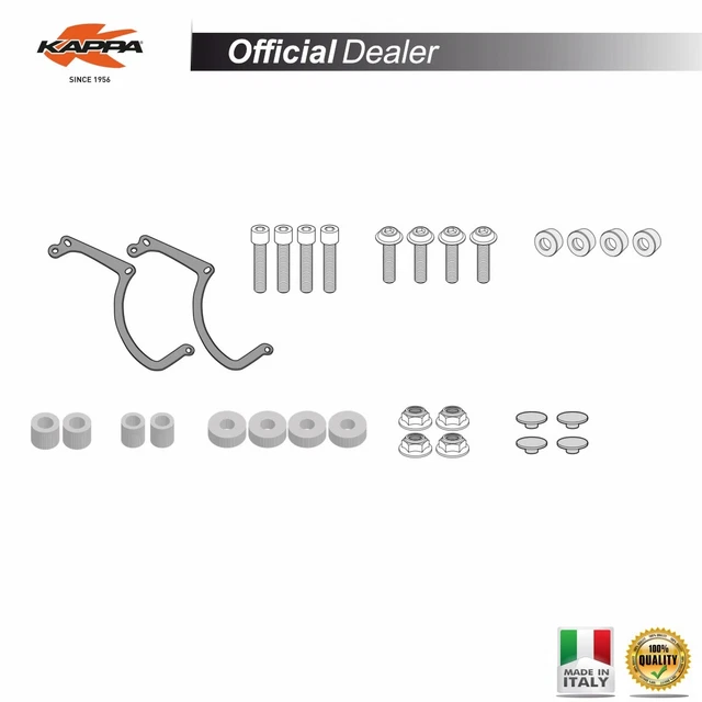 KAPPA A5615AK – Kit Staffe Per Parabrezza 7057AK, Compatibile Piaggio Medley 125/150 E S Dal 2020