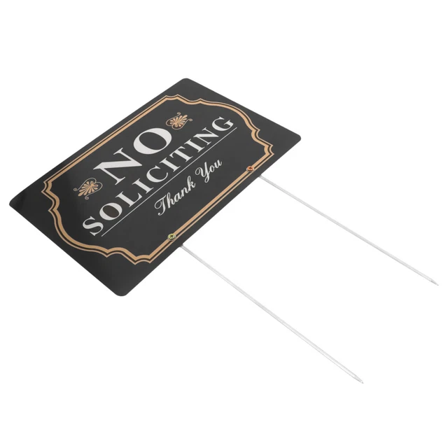 60 Adesivi Cartello Vietato Sollecitare Per Campanello Porta E - Foto 8