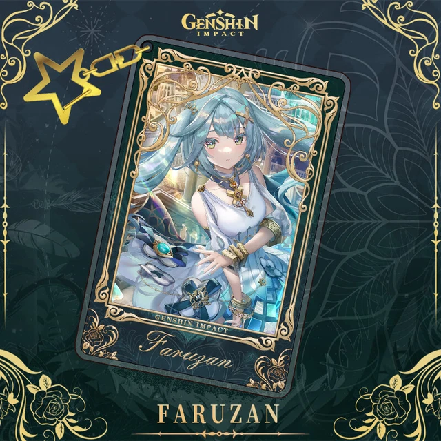 Genshin Impact Faruzan Anime Acrylic Keychain Itabag Key Chain Pendant Schoolbag