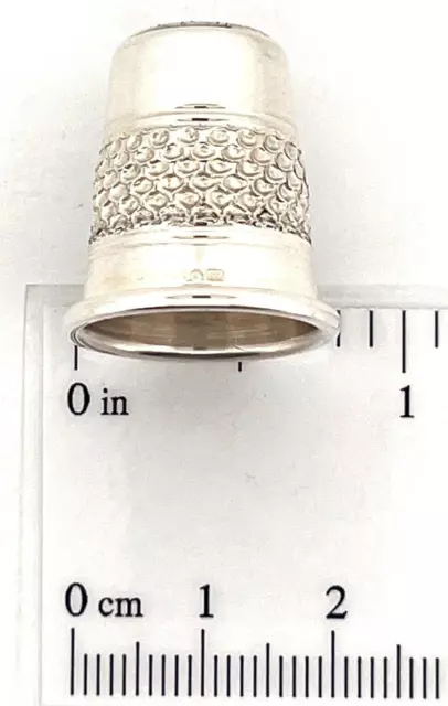 Mess Pattern Thimble Sterling Silver 925 English Hallmarks By JewelAriDesigns 3