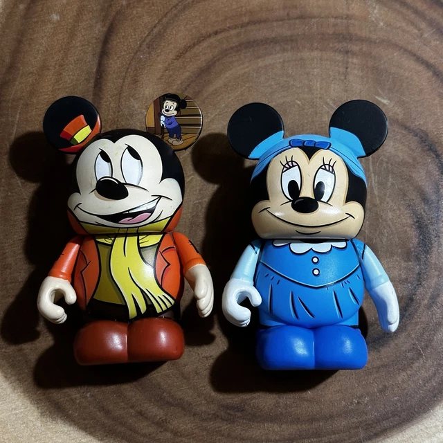 Disney Mickey’s Christmas Carol Vinylmation Bob Emily Cratchit 3” Mickey Minnie