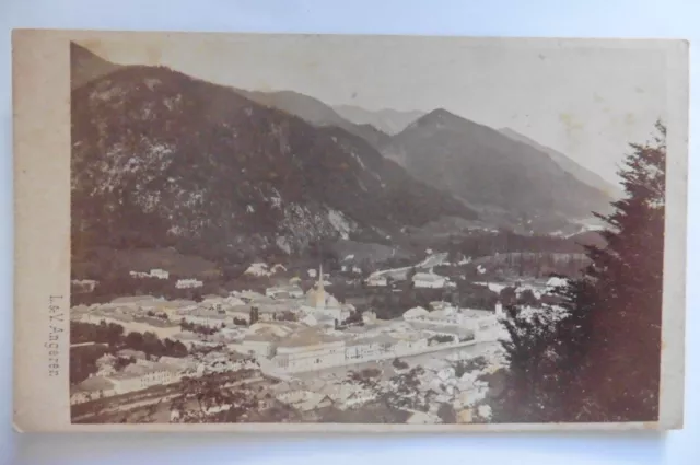 Photo CDV Autriche Bad Ischl Ville résidence impériale d'été Sissi Angerer Wien