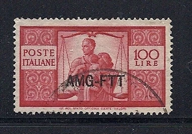 ITALY TRIESTE ZONE A 1949-50 Scott 69 100L VF USED