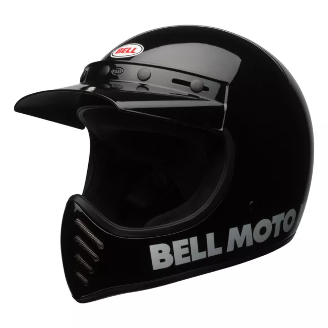 Casco Enduro Bell Moto-3 Gloss Black Classic