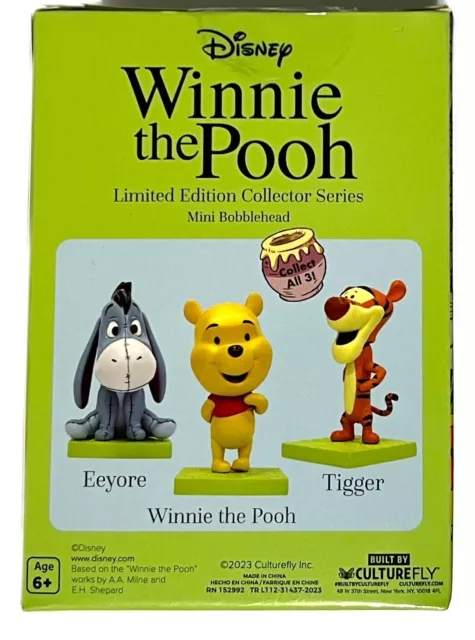 Disney Winnie The Pooh Limited Edition Collector Series 3" Mini Bobble Head NEW 3