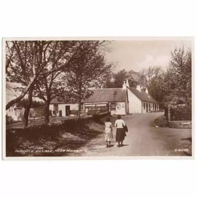 MILNGAVIE Dunbartonshire, Mugdock Village RP Postcard, Unused